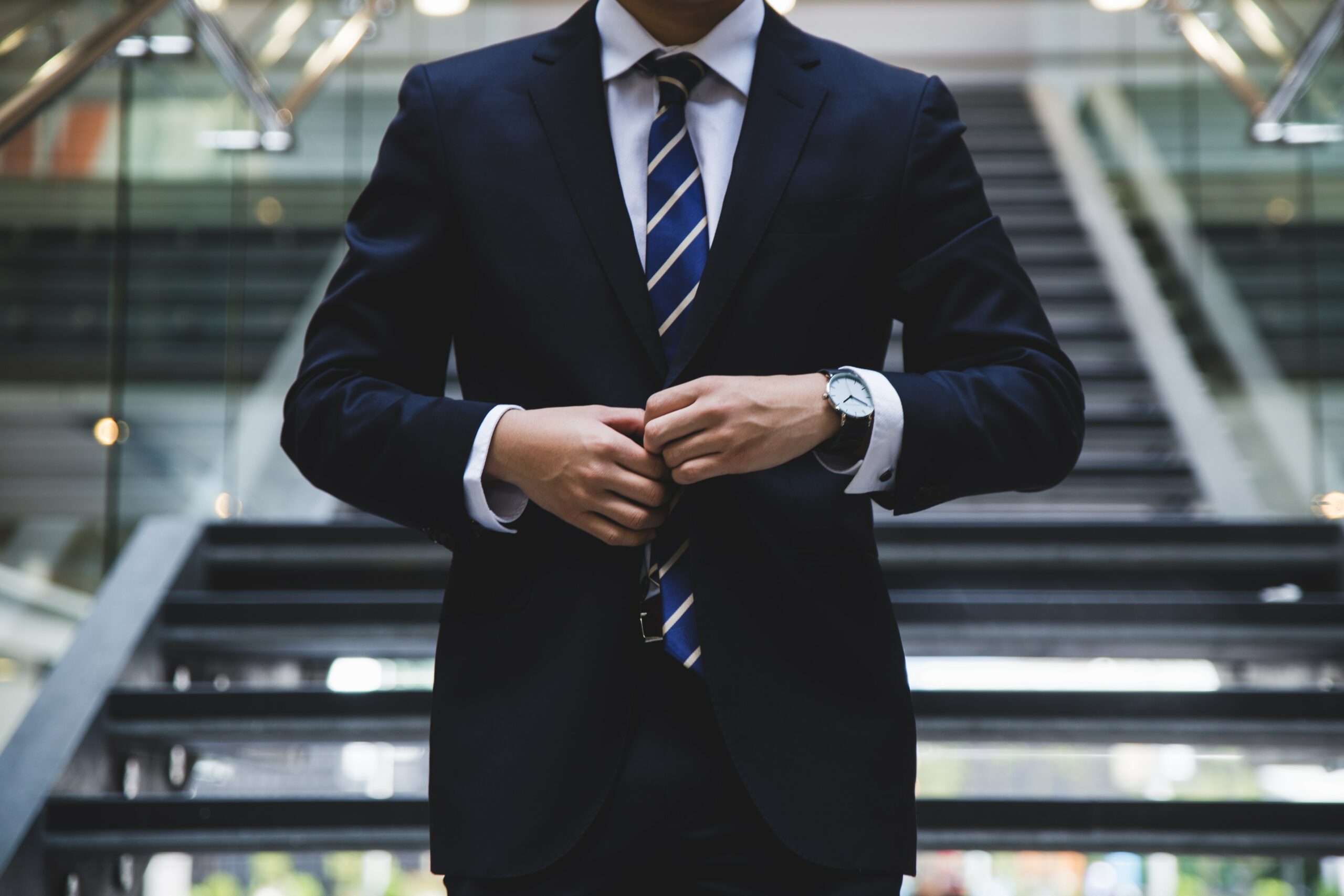 man in smart suit