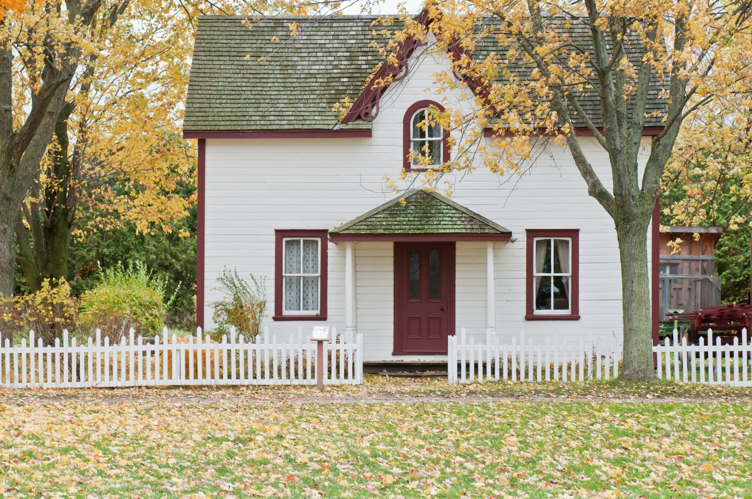 home in autumn