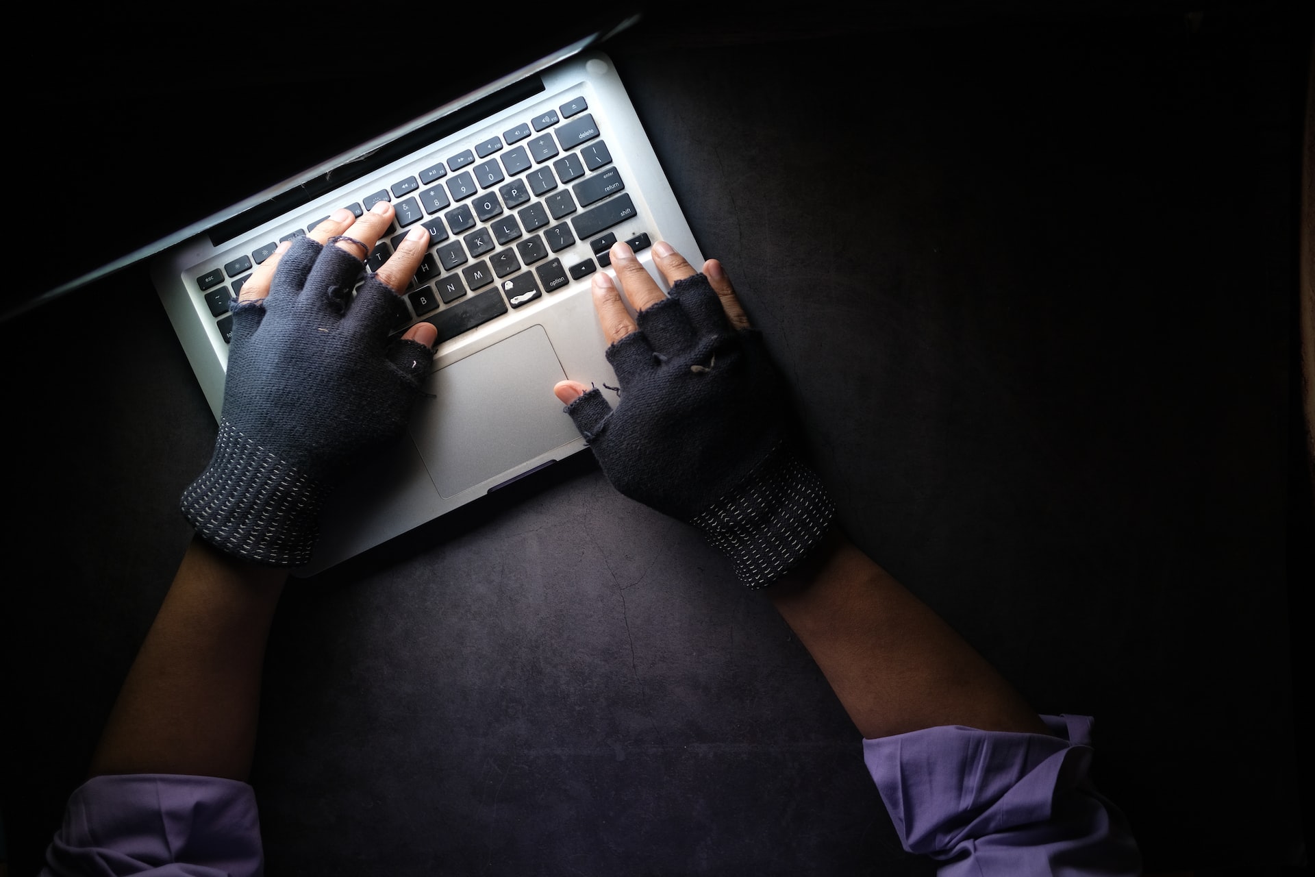 man using laptop